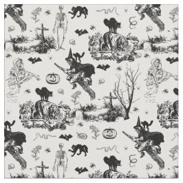 Tecido bruxa de halloween antiga fantasma esqueleto toile