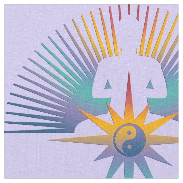 Tecido Buda Sun & Star + seu passado e suas ideias (Detalhe)