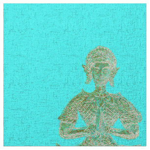 Tecido buddha em azul