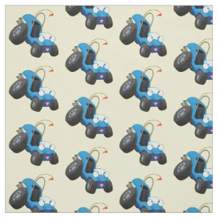 Tecido Buggy duna em forma de cartoon de veículos rodoviá