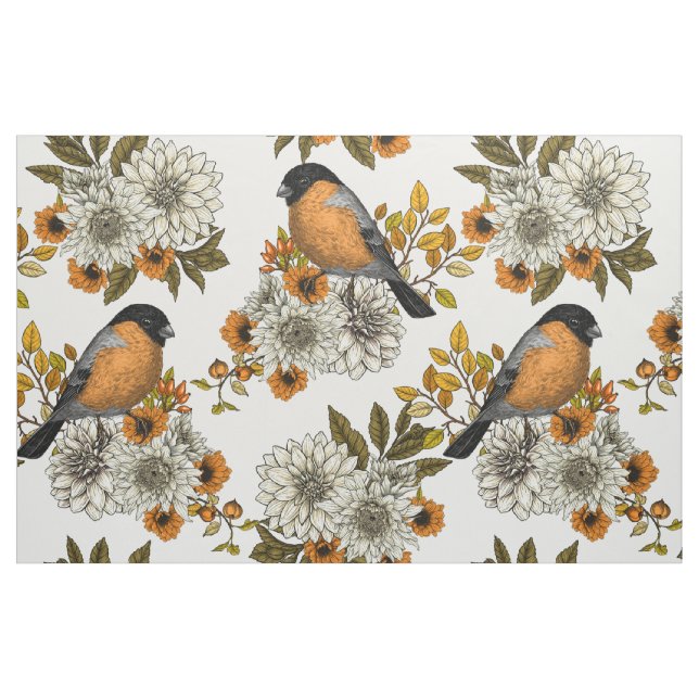 Tecido Bullfinch nas florais do outono 2 (Fat Quarter)