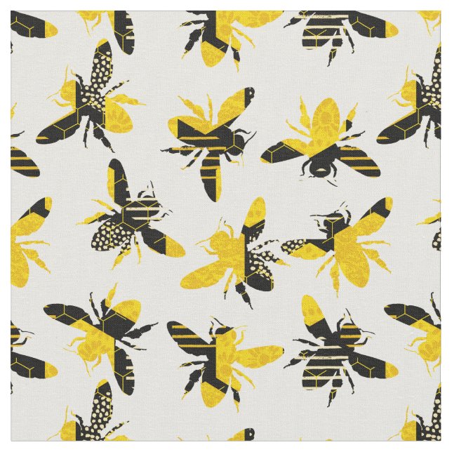 Tecido Bumble Bee Honey Patterno (Detalhe)