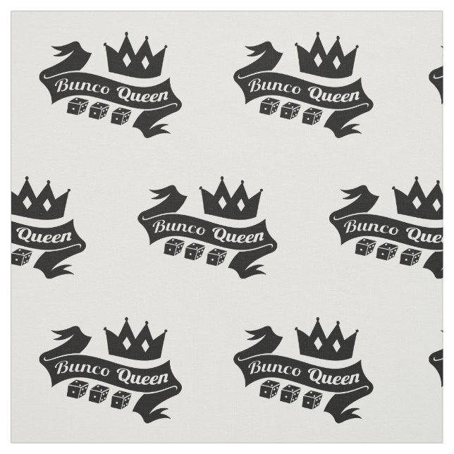 Tecido Bunco Queen Crown e Dice Ribbon (Modelo)