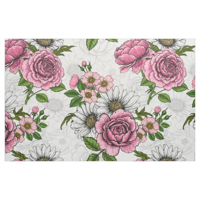 Tecido Buquês de Verão (Fat Quarter)