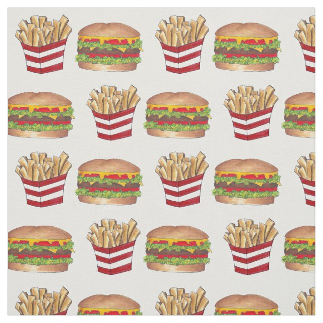 Tecido Burger Clássico de Emparelhamento de Comidas Rápid (Modelo)