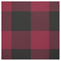 Burgundy Black XXL Buffalo Check Xadrez Tartan