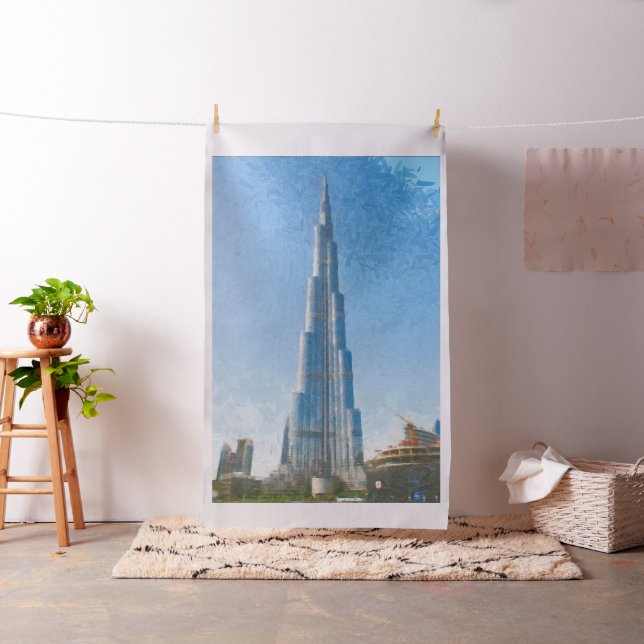 Tecido Burj Khalifa, pintura de Dubai (In Situ)