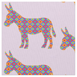 Tecido Burro no teste padrão colorido