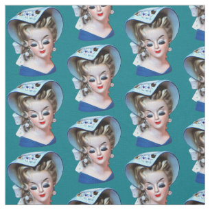 Tecido Cabeça de Belle Meridional Vase Bonnet Lady Old F