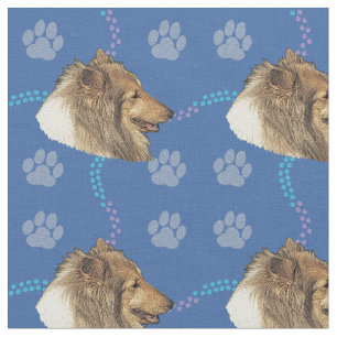Tecido Cabeça De Collie De Toques Artísticos (Sable)
