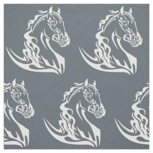 Tecido cabeça do cavalo
