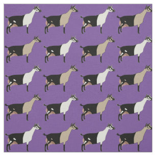 Tecido Cabras de Leite Alpina em Roxo