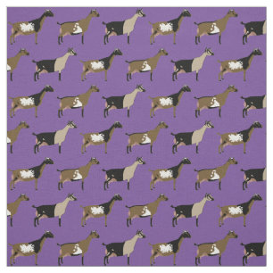 Tecido Cabras de Leite Nigeriana em Roxo
