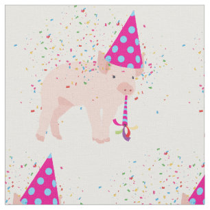Tecido Caça-porcos - Animais com festa