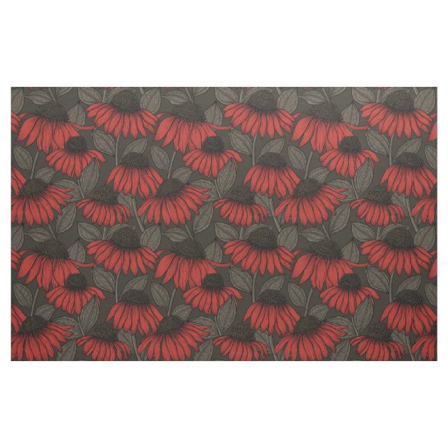 Tecido Caçadores vermelhos em castanho (Fat Quarter)