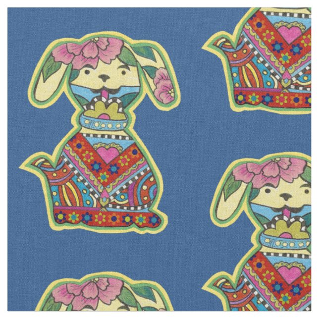 Tecido Cachorrinho Feliz (Detalhe)
