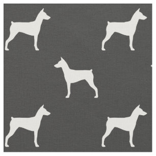 Tecido Cachorro Alemão Raça Silhouettes Patterados