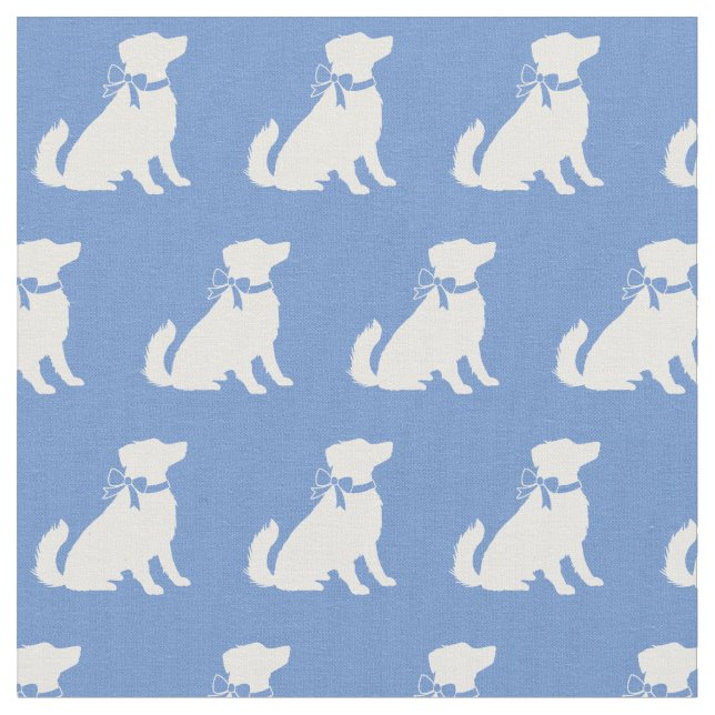 Tecido Cachorro Australiano Aussie Pet Light Blue (Detalhe)