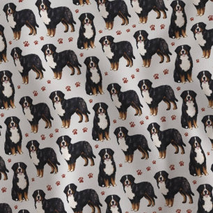 Tecido Cachorro Bernês Adorável