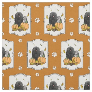 Tecido Cachorro Cachorro (preto) Pumpkins Deixa Bonito En