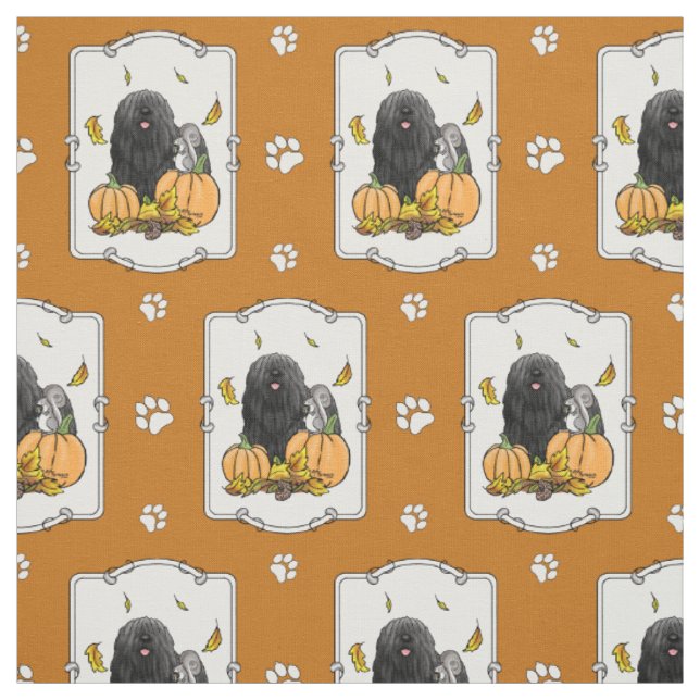 Tecido Cachorro Cachorro (preto) Pumpkins Deixa Bonito En (Modelo)