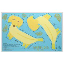 Cachorro de Banana Bonito Cortado e Chuva
