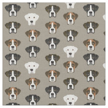 Cachorro de Boxer faces khaki