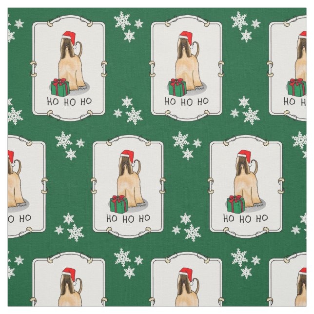 Tecido Cachorro de Cachorro Afegão de Santa Hat (Modelo)