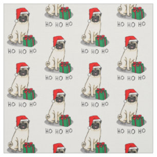 Tecido Cachorro de Papai Noel de Natal (desfiladeiro)