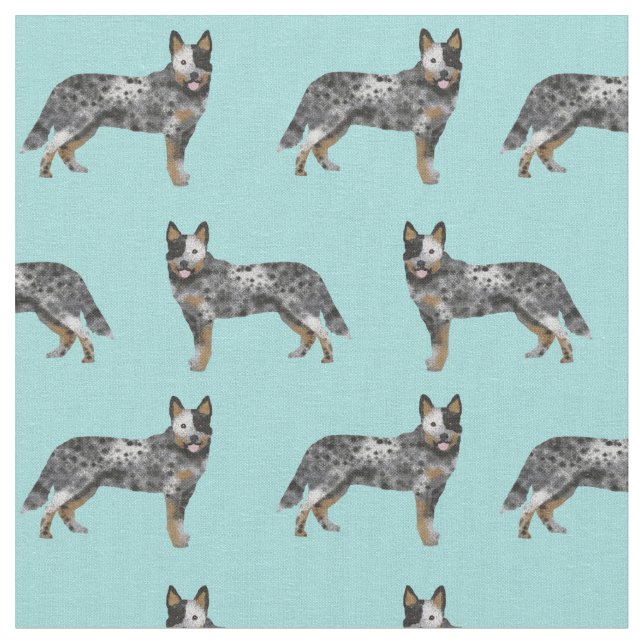 Tecido cachorro-do-mato-azul-australiano (Detalhe)