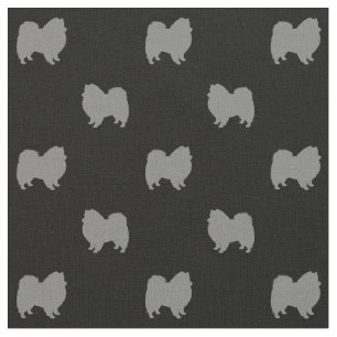 Tecido Cachorro Eskimo Americano Silhouettes Patterado