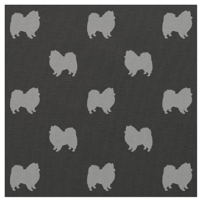 Tecido Cachorro Eskimo Americano Silhouettes Patterado (Detalhe)