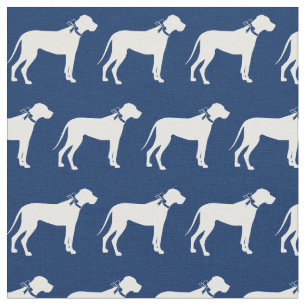 Tecido Cachorro Grande Silhueta Marinho Pet Azul