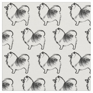 Tecido Cachorro Negro e Branco