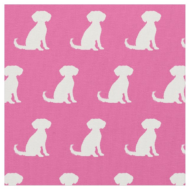 Tecido Cachorro Silhuette Pet Pink (Detalhe)