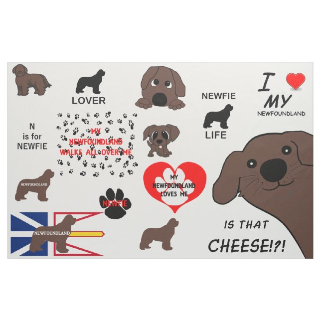 Tecido Cachorro Terra Nova Marrom É Queijo (Jarda)