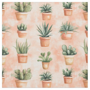 Tecido Cactus em Terra Cotta