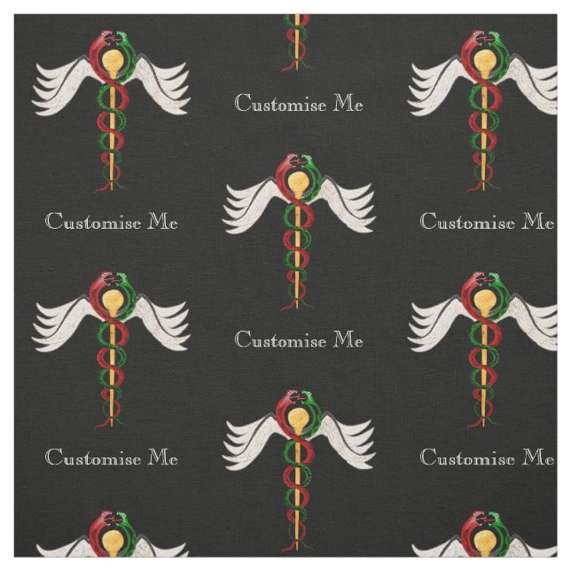 Tecido Caduceus (Cor do Cheio) (Modelo)