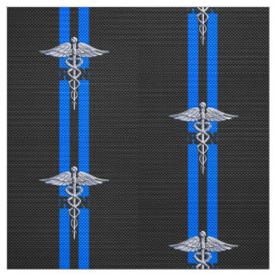 Tecido Caduceus de prata do RN da enfermeira diplomada