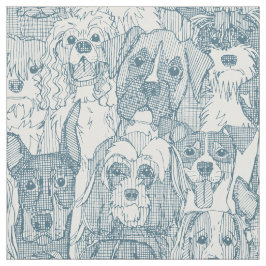 Tecido cães aplmuito bluestone