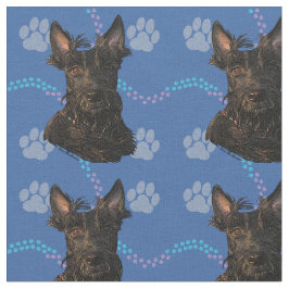 Tecido Cães Artísticos - Scottish Terrier v1