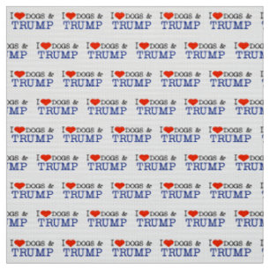 Tecido Cães de Amor e Trump