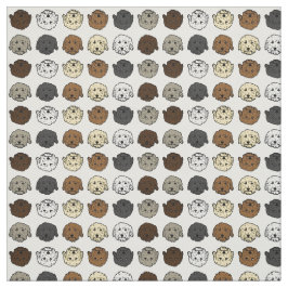 Tecido Cães de Doodle Multicolor