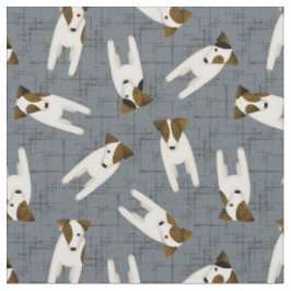 Tecido Cães de JRT Jack Russell crocantes cortam qualquer