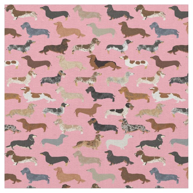 Tecido Cães-do-mar-rosa (Detalhe)