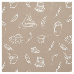 Tecido Café Break Mocha Brown