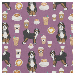 Tecido Café de berneododonte roxo