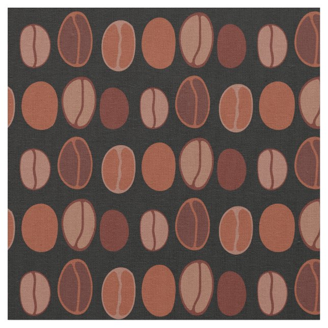 Tecido Café Feijão Cute Café Barista (Detalhe)