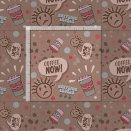 Tecido Café Reproduzido Agora Padrão de Mocha