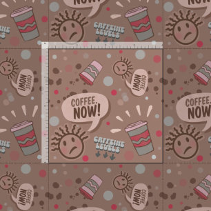 Tecido Café Reproduzido Agora Padrão de Mocha